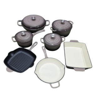 13 pcs enamel cast iron cooking pots (1 19)