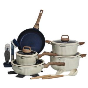 20 pcs donnor aura granite nonstick cookware set
