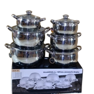 12pcs edenberg stainless sufuria